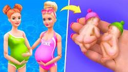 12 Лайфхаков и поделок для беременных кукол Барби
