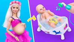 12 Лайфхаков и поделок для беременной Барби и миниатюрного малыша
