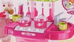  -.  .   / Kitchen suitcase, play set for girls
