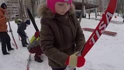 Физкультура на лыжах в детском саду
