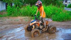 Квадрик VS грязь!!! Mud VS Quad ATV
