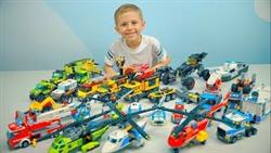 Машинки Лего Сити БОЛЬШОЙ Lego ОБЗОР - Полицейские и Пожарные #Машинки. Исследователи вулканов
