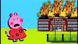 Мультики Свинка  Петта устроила пожар в школе Мультфильмы для детей на русском
