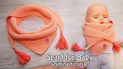Самый ПРОСТОЙ шарфик – Бактус для деток ?? Baby scarf knitting tutorial ?
