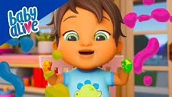 Baby Alive Official ?? Learning to Mix Colors ?? Kids Videos ??