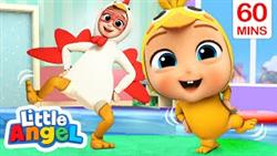 Baby Johns Chicken Dance + More  Little Angel Kids Songs  Nursery Rhymes
