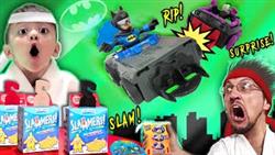BATMAN  DC SUPER FRIENDS SLAMMERS Surprise Boxes! (Shawns Circle | Doh Much Fun #11)
