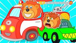 Big Red Truck vs Small Car Which Car Toy is the Best | Lion Family | Cartoon for Kids