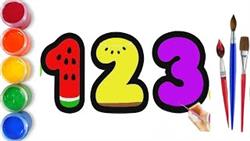 Bolalar Uchun Raqamlar Chizish / Lets Learn To Numbers 1 2 3 Drawing And Coloring For Kids
