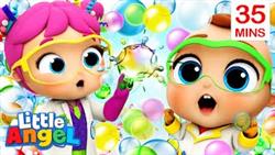 Bubble Song + More Little Angel Kids Songs  Nursery Rhymes