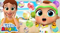 Bubbles Song | Little Angel Kids Songs  Nursery Rhymes
