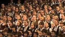 Childrens choir of the ussr listen to the songs of the state television and radio all