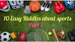 Childrens riddles about sports