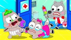 Doctor,Pica Are Sick! ?? Take Medicine When You Are Sick??Doctor Finds A Cure |Funny Cartoons For Kids
