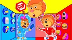 Dont Plays Hot vs Cold Food with 100 Mystery Buttons | Lion Family | Cartoon for Kids