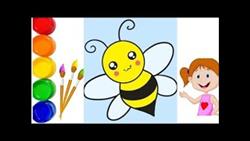 Drawimg Honey Bee For Kids
