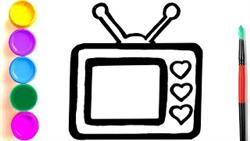 Drawing A Television Easy For Kids / Menggambar Televisi Mudah Untuk Anak-Anak
