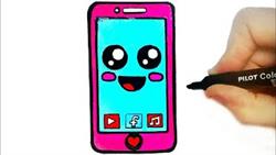 Drawing Mobile Phone For Children Easy
