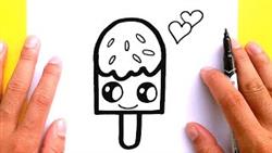 How To Draw Ice Cream For Kids / Bolalar Uchun Muzqaymoqni Qanday Chizish Mumkin

