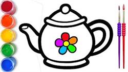 How to draw teapot for children / bolalar uchun choynakni qanday chizish mumkin
