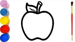 How to drawing apple for kids / Cara menggambar apel untuk anak-anak