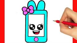 How to drawing cell phone for childrens / Bolalar uchun mobil telefonni qanday chizish mumkin
