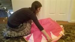 How to fold the Pinky Princess Princess Castle pop up tent
