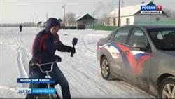 Изобретатель из Купинского района сделал своими руками настоящий снегоход
