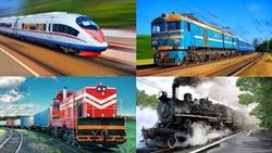 Изучаем поезда и железнодорожный транспорт для детей. Обучающее видео
