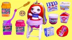 Jelly Slime ! Surprise Rainbow Unicorn + Shopkins Food Blind Bag Packs
