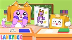 LankyBox, Who Draws It Better? Imagination in Art School | LankyBox Channel Kids Cartoon