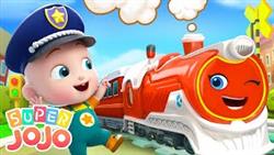 Little Train Driver Song | Safety Tips For Kids + More Nursery Rhymes  Kids Songs - Super JoJo
