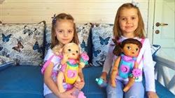 Мисс Кейти и Настя КАК МАМА с куклами Baby Alive Кормят одевают Катают в коляске КУКЛЫ пупсики
