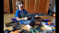Моя коллекция  детского оружия (АК - 74, бластеры от Nerf, пистолеты, сюрикен, кинжалы)
