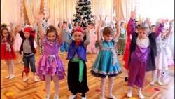 Парный новогодний танец Бубенцы ДОУ №8 Малыш г.Шахтерск, Украина
