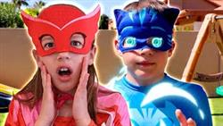 PJ Masks In Real Life ?? Luna Girl Turns Catboy Into A Robot!  ?? PJ Masks Official
