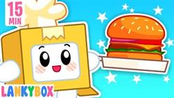 Pretend Play Restaurant - Cooking Challenge With Friends | LankyBox Channel Kids Cartoon

