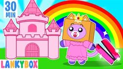 Princess Foxys Magic Luggage Suitcase - Pretend Play Royal Family | LankyBox Channel Kids Cartoon
