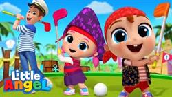 Putt Putt Mini Golf Song | Little Angel Kids Songs  Nursery Rhymes
