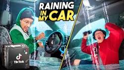 Raining inside my Car  We are Sorry Tik Tok (FV Family Vlog)