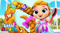Rapunzel Song | Little Angel Kids Songs  Nursery Rhymes