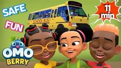School Bus Fun! | Nursery Rhymes  Songs for Kids | OmoBerry