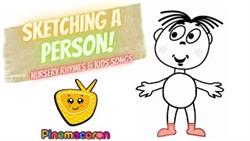 Sketching A Person Cartoons For Kids Nursery Rhymes And Kids Song |  Pinemacaron
