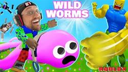 The Wild Worms of ROBLOX!  No one is SAFE!  (FGTeeV Gameplay)