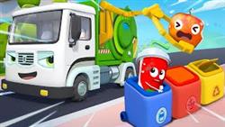 Truck and Street Vehicles - Garbage Truck | Learning Vehicles | Kids Song | Kids Cartoon | BabyBus