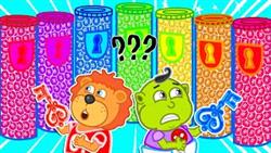 Which Candy Dispenser Is Right? Solves The Mystery Challenge Of 1000 Keys  | Lion Family | Cartoon
