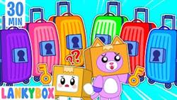 Which Luggage Suitcase Is Right? LankyBox Solves 1000 Keys Mystery | LankyBox Channel Kids Cartoon
