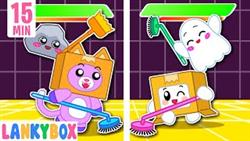 Yes Yes Clean Up Game! LankyBox Learns Good Habits for Kids  | LankyBox Channel Kids Cartoon